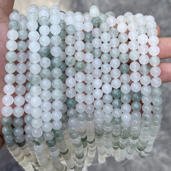 Zeleni nefrit perle, kružnog oblika, 8 mm, za DIY narukvicu — perle za izradu nakita
