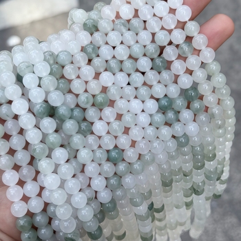 Zeleni nefrit perle, kružnog oblika, 8 mm, za DIY narukvicu — perle za izradu nakita