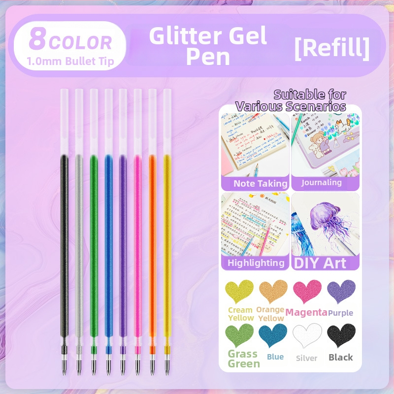 Touchmark gélové pero s trblietkami pre DIY graffiti, denník a kreslenie, pre študentov
