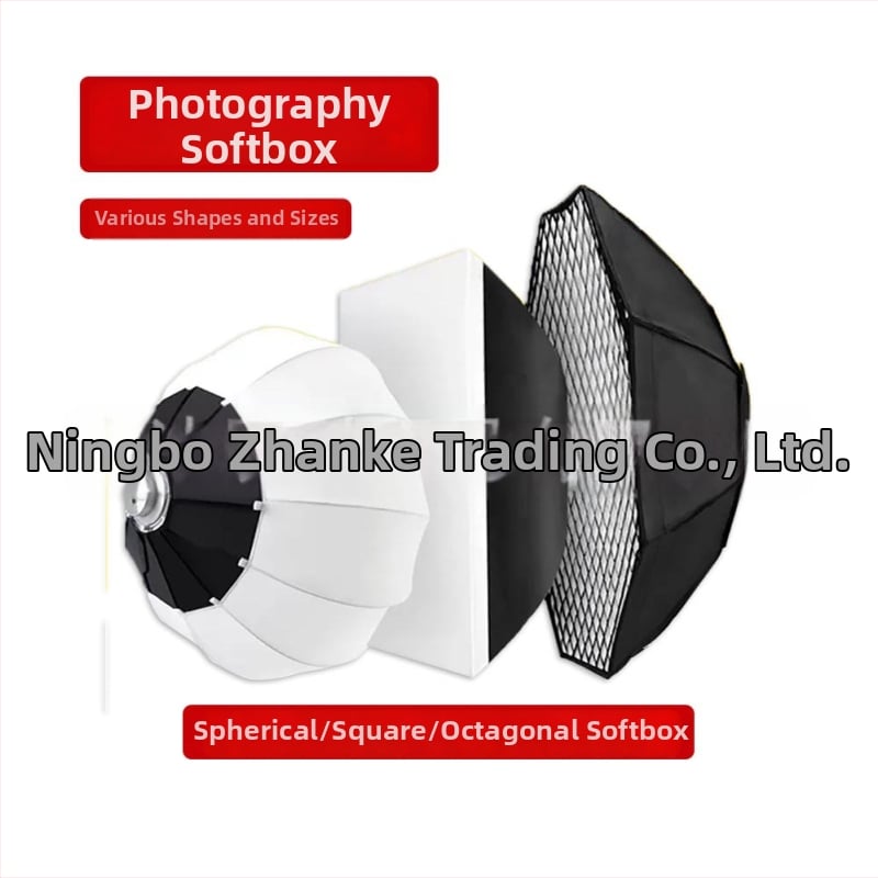 Softbox s mriežkou a rýchlym zostavením, osemuholníkový guľový dizajn