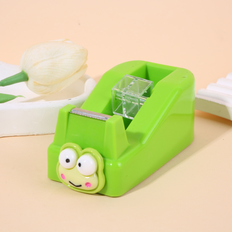 Stolný rezací stroj na pásky Sanrio, s protišmykovým základom, priehľadný dispenzer na pásku