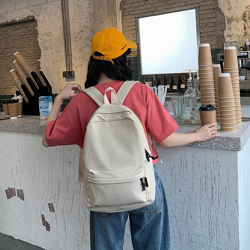 Σχολική τσάντα σε στυλ K-Style Harajuku Ulzzang, unisex νάιλον σακίδιο για φορητό υπολογιστή, αστικός μινιμαλιστικός σχεδιασμός, με διπλούς ιμάντες