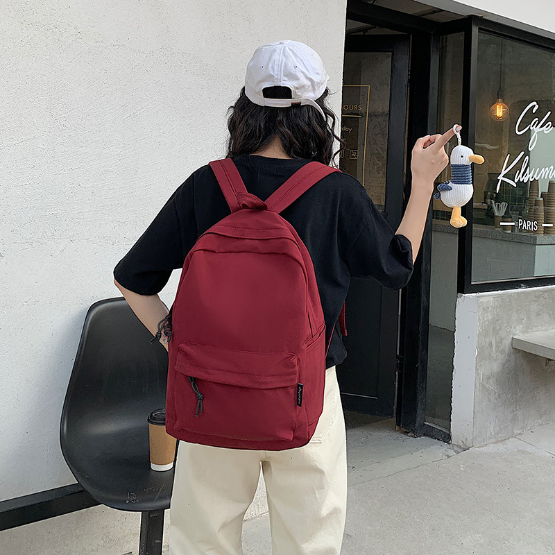 Σχολική τσάντα σε στυλ K-Style Harajuku Ulzzang, unisex νάιλον σακίδιο για φορητό υπολογιστή, αστικός μινιμαλιστικός σχεδιασμός, με διπλούς ιμάντες