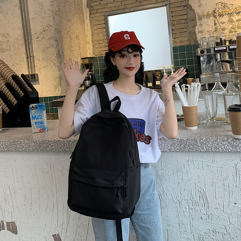 Σχολική τσάντα σε στυλ K-Style Harajuku Ulzzang, unisex νάιλον σακίδιο για φορητό υπολογιστή, αστικός μινιμαλιστικός σχεδιασμός, με διπλούς ιμάντες