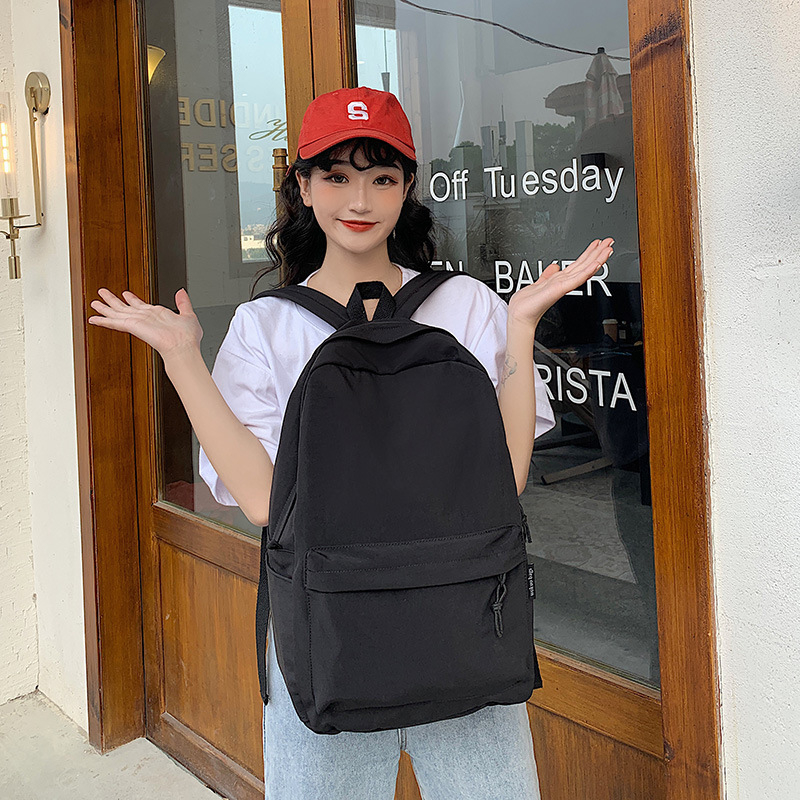 Σχολική τσάντα σε στυλ K-Style Harajuku Ulzzang, unisex νάιλον σακίδιο για φορητό υπολογιστή, αστικός μινιμαλιστικός σχεδιασμός, με διπλούς ιμάντες