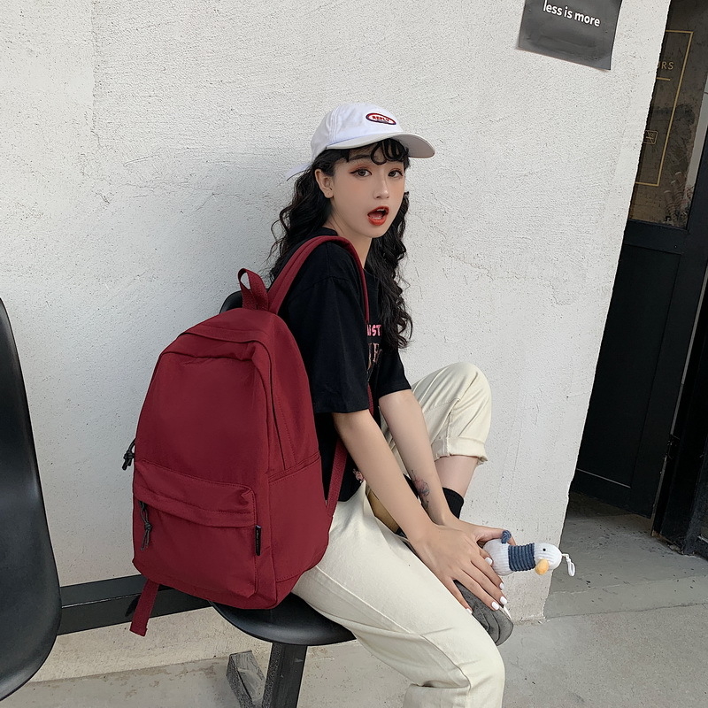Σχολική τσάντα σε στυλ K-Style Harajuku Ulzzang, unisex νάιλον σακίδιο για φορητό υπολογιστή, αστικός μινιμαλιστικός σχεδιασμός, με διπλούς ιμάντες