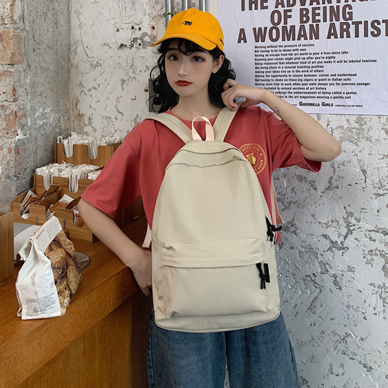 Σχολική τσάντα σε στυλ K-Style Harajuku Ulzzang, unisex νάιλον σακίδιο για φορητό υπολογιστή, αστικός μινιμαλιστικός σχεδιασμός, με διπλούς ιμάντες