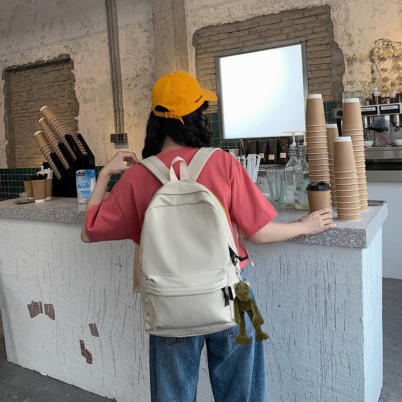 Σχολική τσάντα σε στυλ K-Style Harajuku Ulzzang, unisex νάιλον σακίδιο για φορητό υπολογιστή, αστικός μινιμαλιστικός σχεδιασμός, με διπλούς ιμάντες