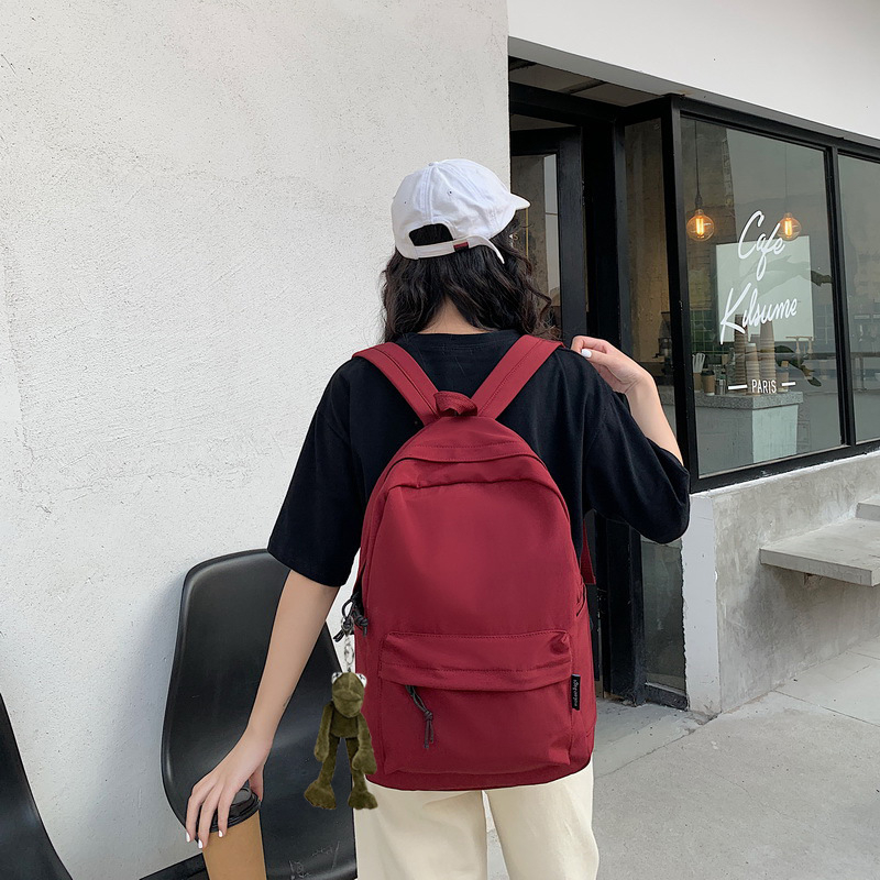 Σχολική τσάντα σε στυλ K-Style Harajuku Ulzzang, unisex νάιλον σακίδιο για φορητό υπολογιστή, αστικός μινιμαλιστικός σχεδιασμός, με διπλούς ιμάντες