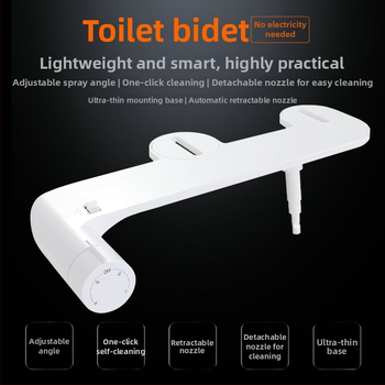 L7 Neelektrický inteligentný bidet na veku toalety, umývanie zadočka, horúca a studená voda, domáce použitie