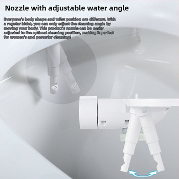 L7 Neelektrický inteligentný bidet na veku toalety, umývanie zadočka, horúca a studená voda, domáce použitie