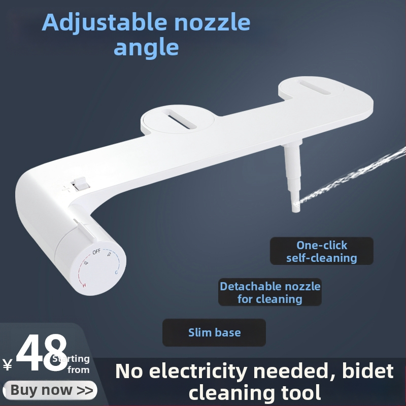L7 Neelektrický inteligentný bidet na veku toalety, umývanie zadočka, horúca a studená voda, domáce použitie