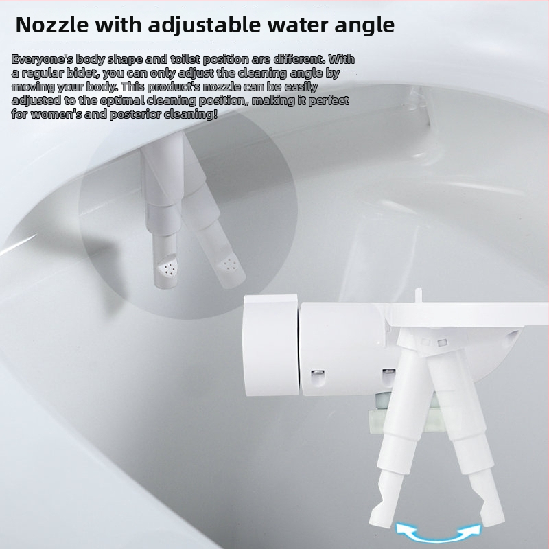 L7 Neelektrický inteligentný bidet na veku toalety, umývanie zadočka, horúca a studená voda, domáce použitie