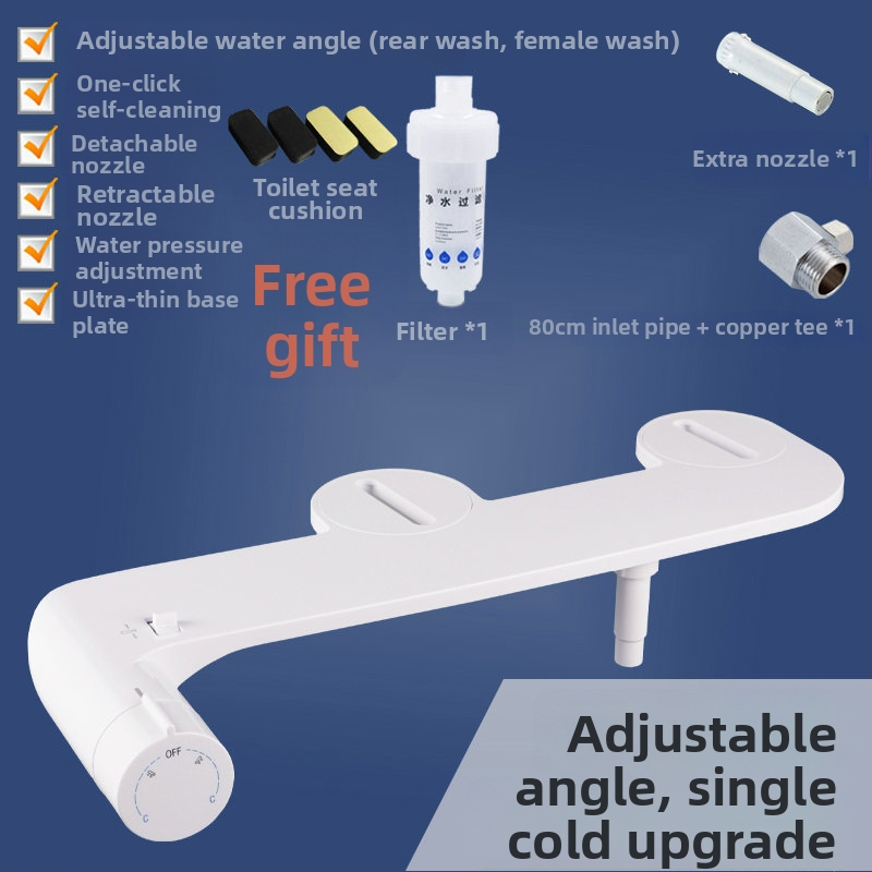 L7 Neelektrický inteligentný bidet na veku toalety, umývanie zadočka, horúca a studená voda, domáce použitie