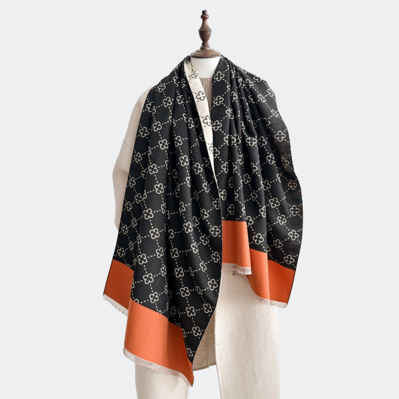 Női téli sál műkasmír hatású, 180×65 cm, vastag és meleg, irodai és mindennapi használatra
