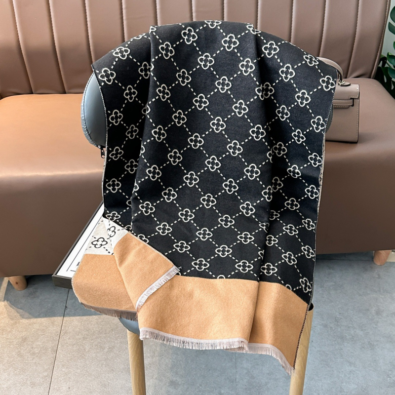 Női téli sál műkasmír hatású, 180×65 cm, vastag és meleg, irodai és mindennapi használatra