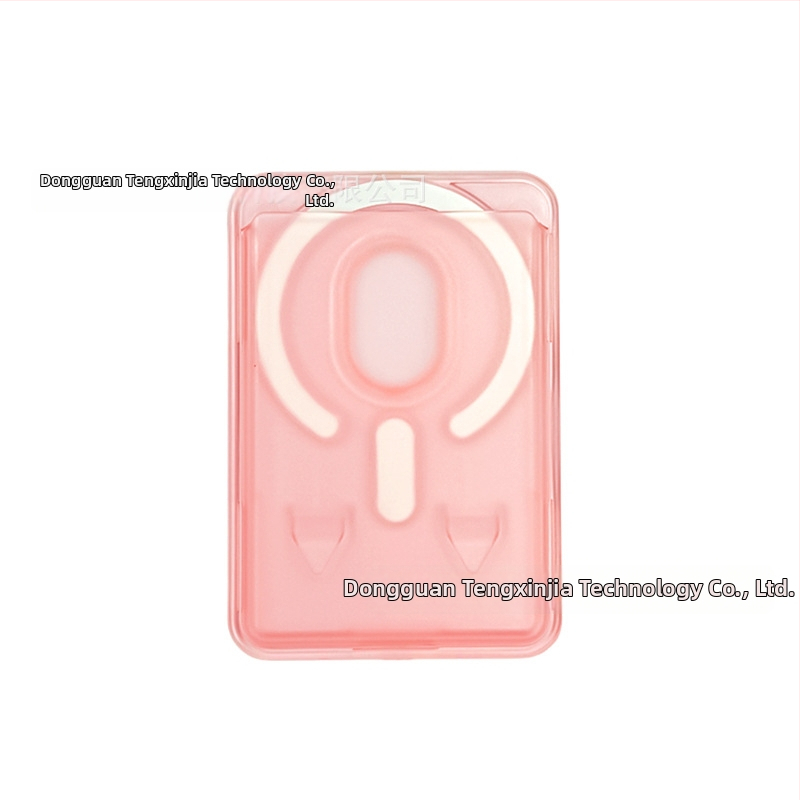 Priehľadný PC matný magnetický stojan na karty pre iPhone, s farebným dizajnom kariet