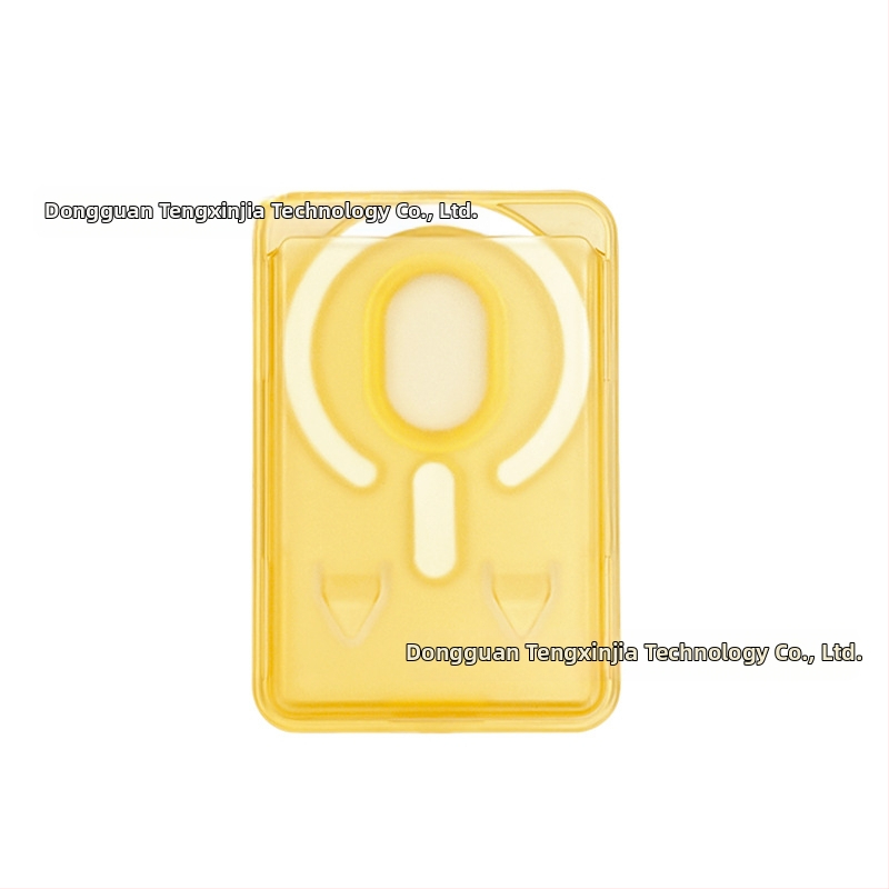 Priehľadný PC matný magnetický stojan na karty pre iPhone, s farebným dizajnom kariet