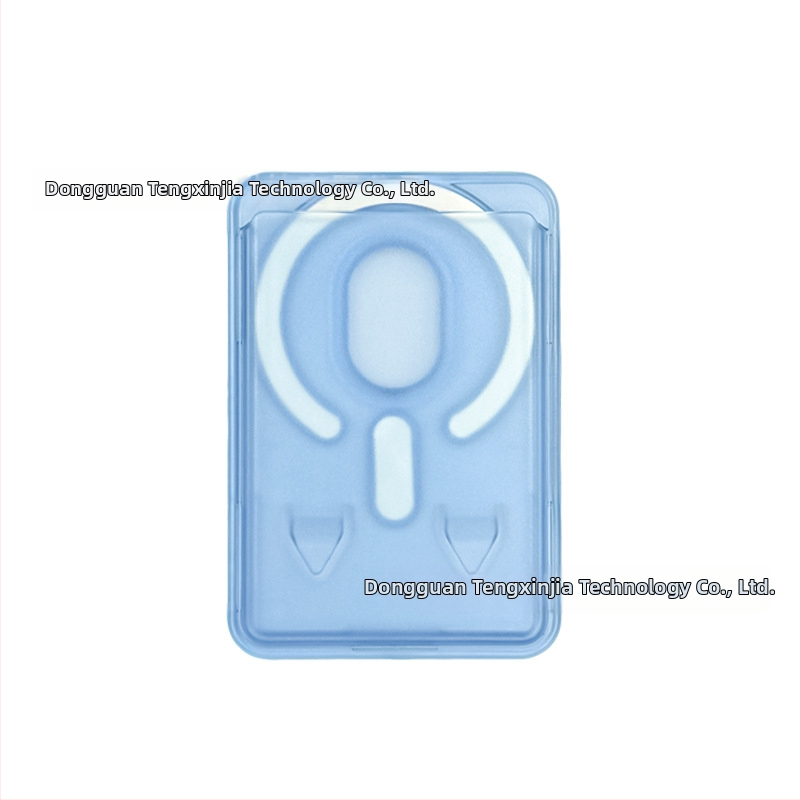 Priehľadný PC matný magnetický stojan na karty pre iPhone, s farebným dizajnom kariet