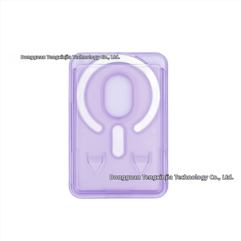 Priehľadný PC matný magnetický stojan na karty pre iPhone, s farebným dizajnom kariet