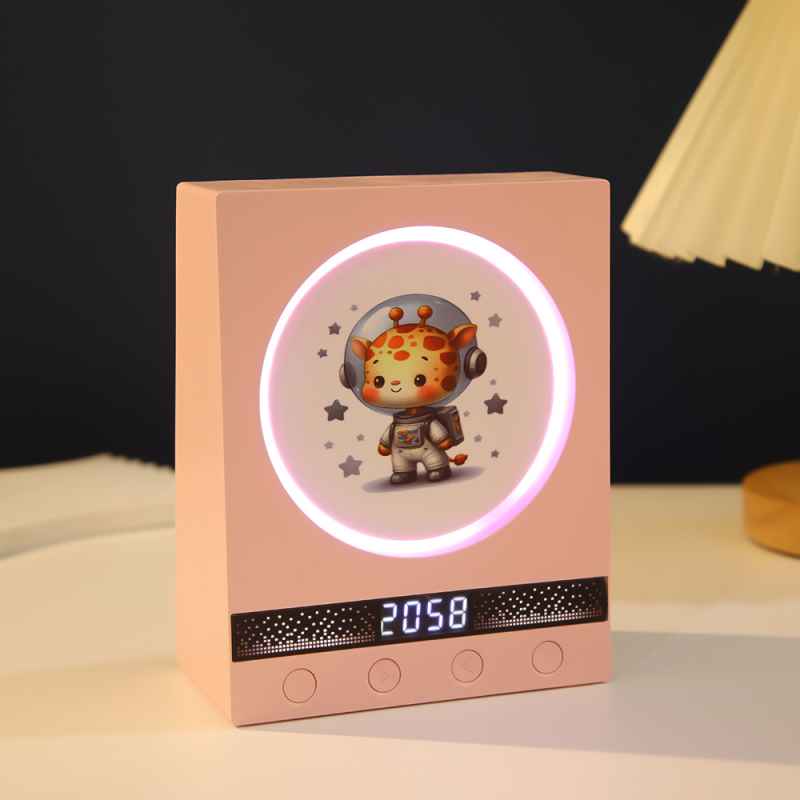 LED lampička s tlačidlom, viacfarebná, USB dobíjateľná, otočná náladová lampa do spálne – romantická a moderná
