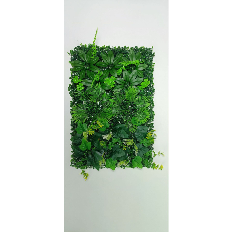 3D panel na stenu s umelými rastlinami, zelená stena a falošná tráva, plastový panel na stenu