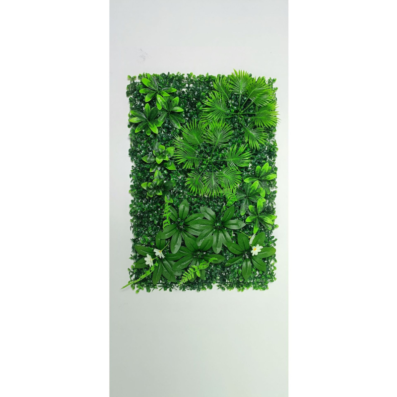 3D panel na stenu s umelými rastlinami, zelená stena a falošná tráva, plastový panel na stenu