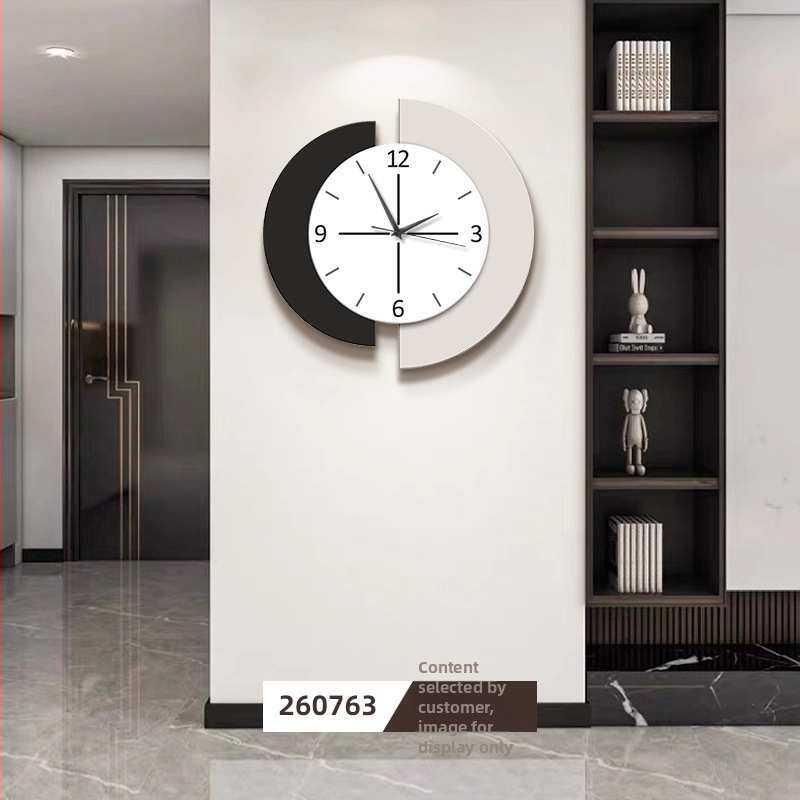 Nástenné hodiny do obývačky, moderný luxusný dizajn, model 2025, jednoduché a elegantné, tichý chod