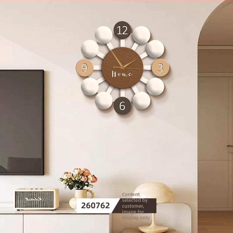 Nástenné hodiny do obývačky, moderný luxusný dizajn, model 2025, jednoduché a elegantné, tichý chod