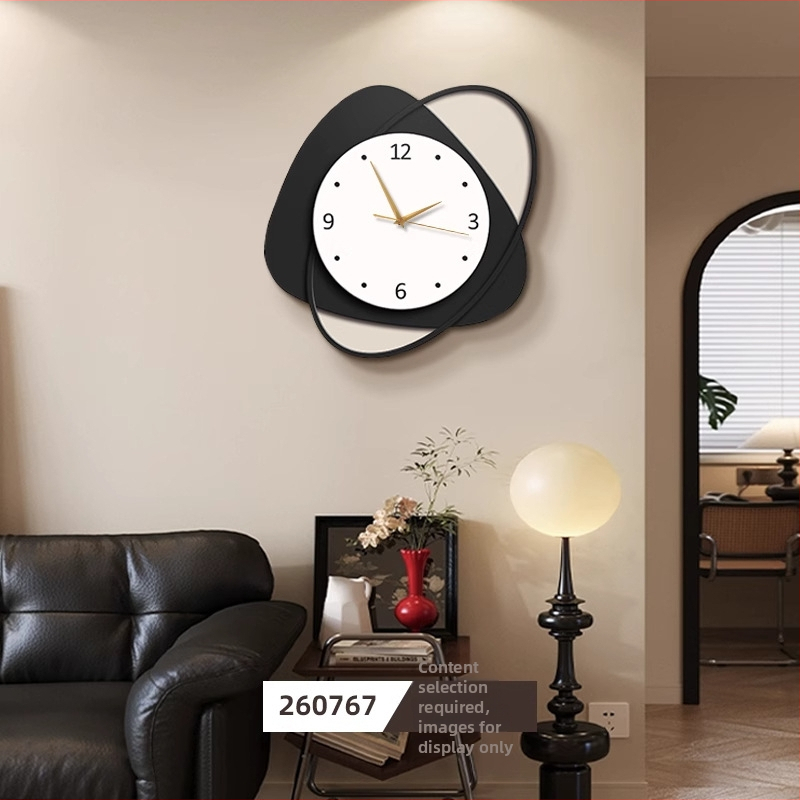 Nástenné hodiny do obývačky, moderný luxusný dizajn, model 2025, jednoduché a elegantné, tichý chod