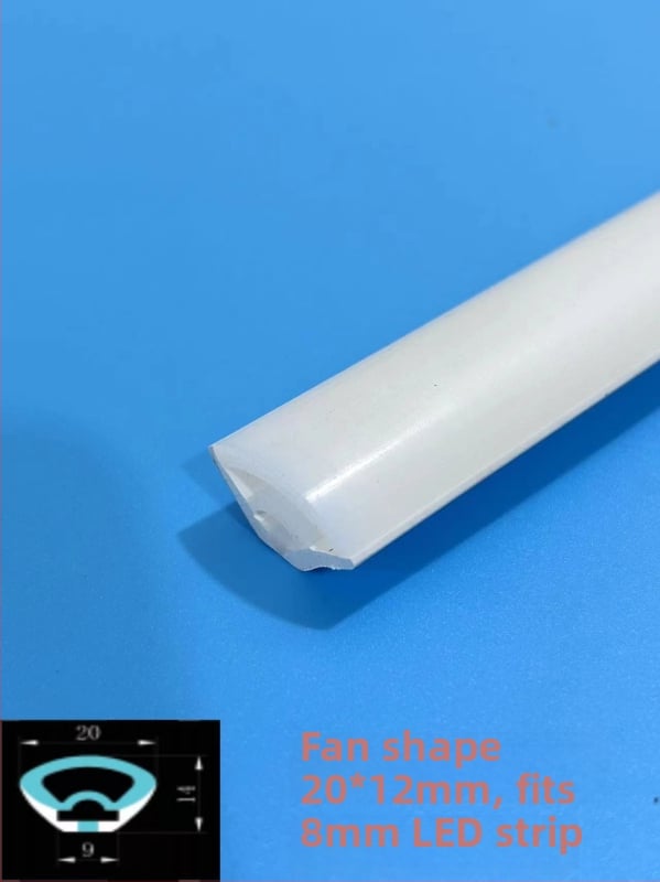 LED pás s V-tvarným rohom na stenu, s silikónovým obalom, pre vonkajšie pružné trojuholníkové svetlo