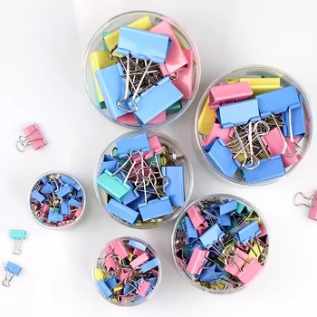 Hongjie Farebné kovové sponky na dokumenty 25 mm – sponky na dokumenty a priečinky