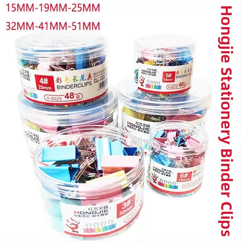 Hongjie Farebné kovové sponky na dokumenty 25 mm – sponky na dokumenty a priečinky