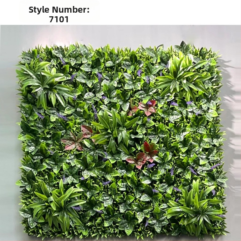 100×100 cm vysokokvalitný panel s umelými rastlinami – plastové zelené pozadie pre dekoráciu a krajinnárstvo