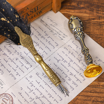 Harry Potter vintage plniace pero a potápacie pero — darčeková sada v krabičke