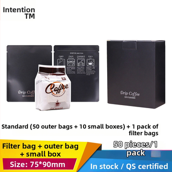 Intention Coffee sada 5 drip bag vreciek, 10 filtrov, vonkajšie vrecko a obal na balenie