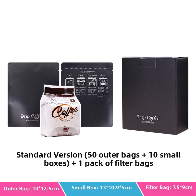 Intention Coffee sada 5 drip bag vreciek, 10 filtrov, vonkajšie vrecko a obal na balenie