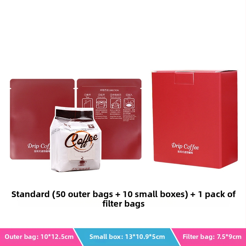Intention Coffee sada 5 drip bag vreciek, 10 filtrov, vonkajšie vrecko a obal na balenie