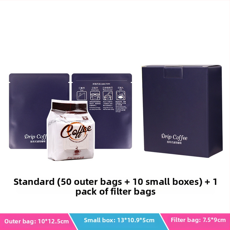 Intention Coffee sada 5 drip bag vreciek, 10 filtrov, vonkajšie vrecko a obal na balenie