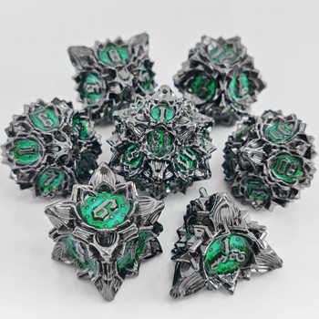 Metalni set kockica za stolne RPG igre: Dungeons & Dragons i Cthulhu