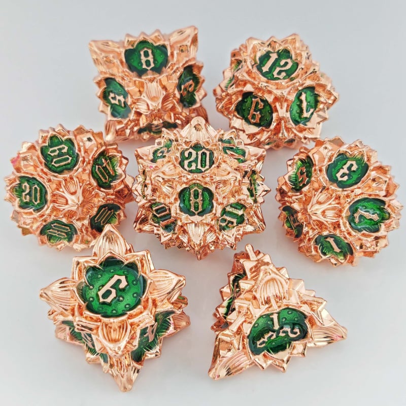 Metalni set kockica za stolne RPG igre: Dungeons & Dragons i Cthulhu