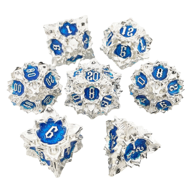Metalni set kockica za stolne RPG igre: Dungeons & Dragons i Cthulhu