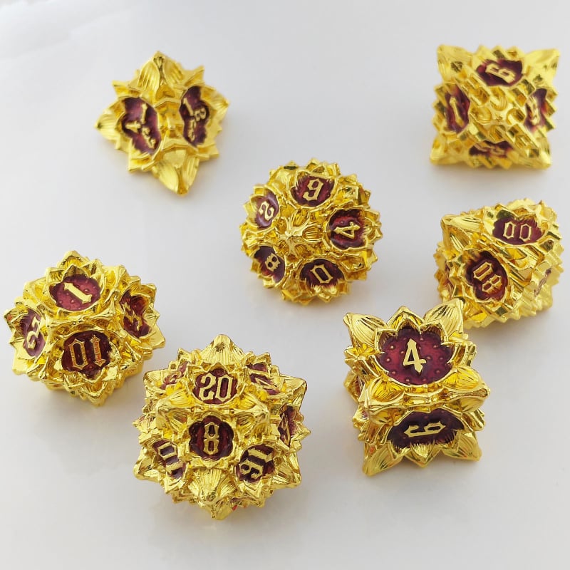 Metalni set kockica za stolne RPG igre: Dungeons & Dragons i Cthulhu