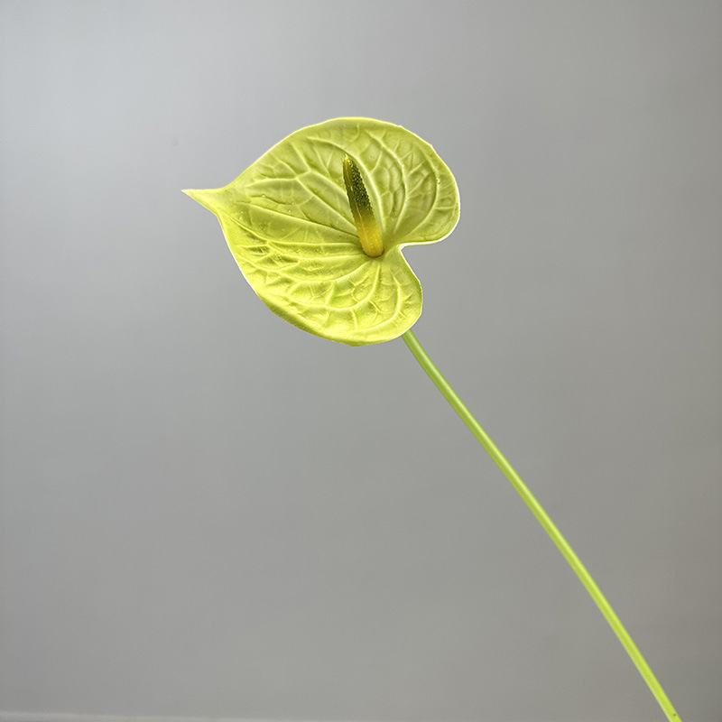 Flower King 3D PU umelé kvety – kytica s červeným anthuriumom, flamingo kvetom, pokojovou ľaliou a phalaenopsis orchideou, výška 30–100 cm, na svadby, rekvizity na fotenie a domovú dekoráciu
