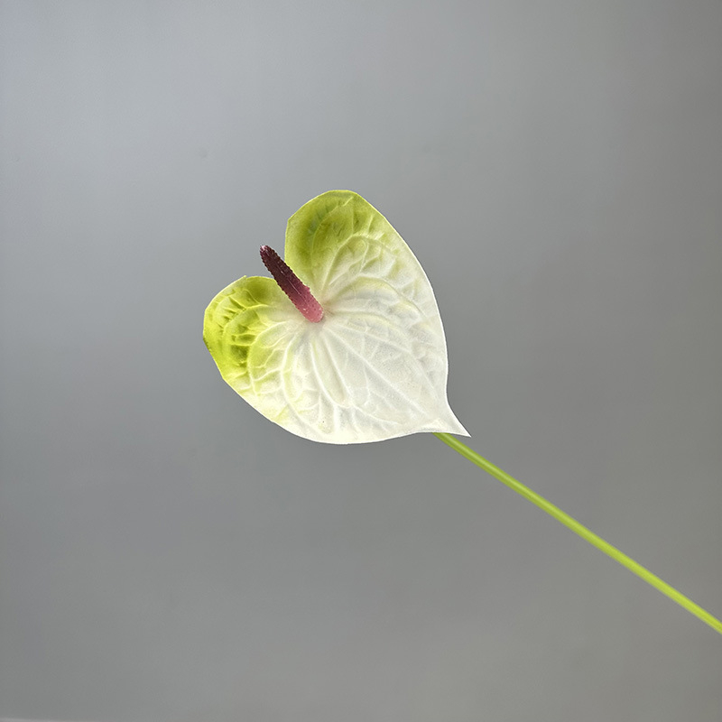 Flower King 3D PU umelé kvety – kytica s červeným anthuriumom, flamingo kvetom, pokojovou ľaliou a phalaenopsis orchideou, výška 30–100 cm, na svadby, rekvizity na fotenie a domovú dekoráciu