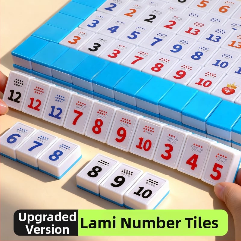 Lami društvena igra: izraelske digitalne mahjong pločice, edukativna igra za djecu od 3 do 6 godina i više, trening matematičkog razmišljanja