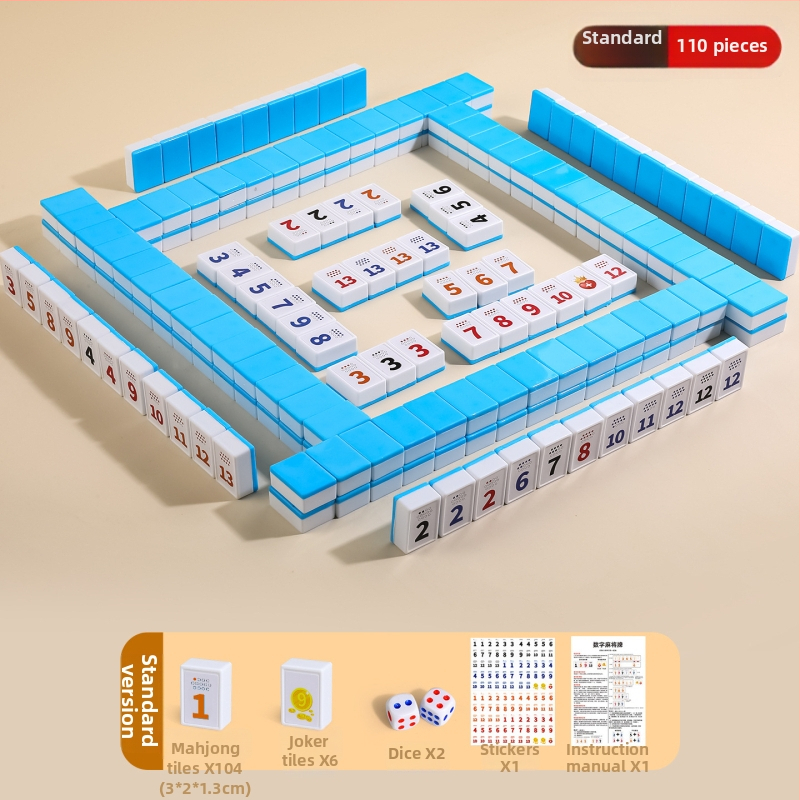 Lami društvena igra: izraelske digitalne mahjong pločice, edukativna igra za djecu od 3 do 6 godina i više, trening matematičkog razmišljanja