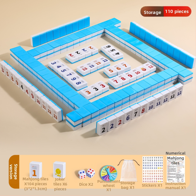 Lami društvena igra: izraelske digitalne mahjong pločice, edukativna igra za djecu od 3 do 6 godina i više, trening matematičkog razmišljanja
