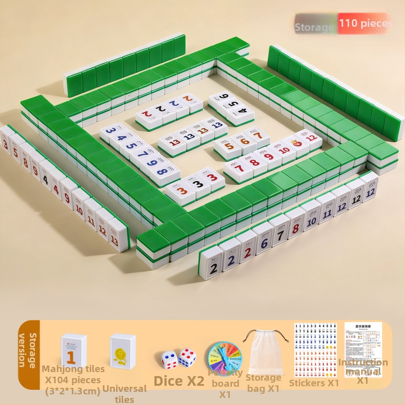 Lami društvena igra: izraelske digitalne mahjong pločice, edukativna igra za djecu od 3 do 6 godina i više, trening matematičkog razmišljanja