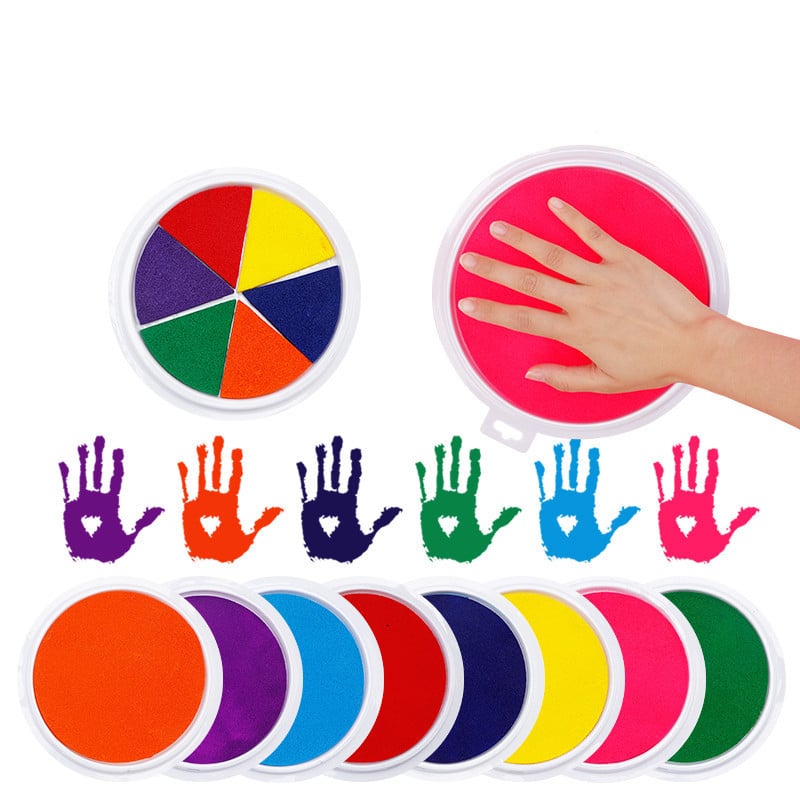 Set podloga za finger paint za djecu – šareni otisci ruke i prstiju